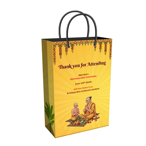 Upanayanam Ceremony Tall Return Gift Bag
